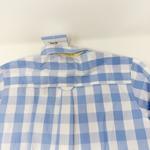 Bella Bliss Boys 4 Blue White Skye Check Chapman Button Down Shirt Long Sleeve - Picture 10 of 10